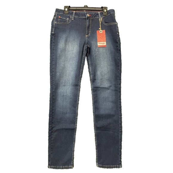 Wrangler Women's Stretch Denim Jeans Size 10M Dark Blue Pockets NWT - Picture 1 of 11
